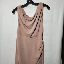 Show Me Your Mumu Taylor Tube Maxi Dress in Moss Luxe Satin size Medium 