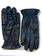 Thinsulate Men's Thermal Insulation Leather Black Gloves Large