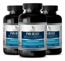 natural relaxant - PAIN RELIEF MEGA COMPLEX 610MG - Joint 3 Bottles 180 Capsules