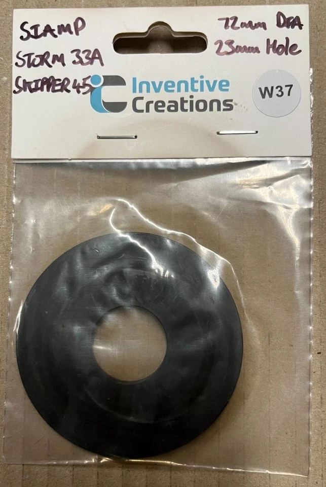 W37 SIAMP TYPE BASE SEALING WASHERS FOR STORM 33A AND SKIPPER 45 FLUSH VALVE