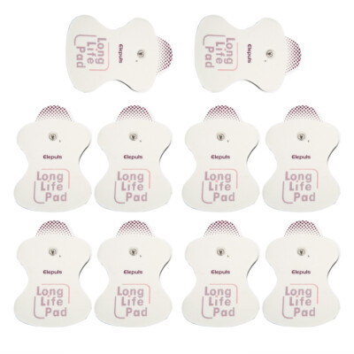 10pcs Large Snap On Replacement Pads For Electrode TENS Unit&Pulse Massager