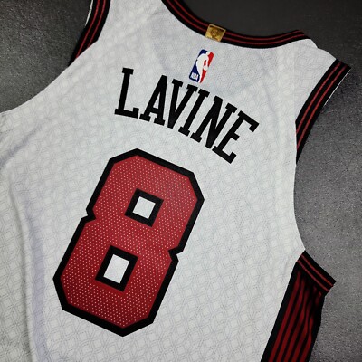 100% Authentic Zach Lavine Nike Bulls City Edition Jersey Size 44
