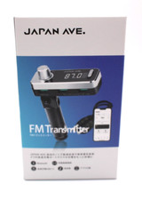 JAPAN AVE. FM Transmitter Bluetooth 5.0 High-Quality Sound 12.6 x 7.4 x 3.9 cm
