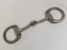Metal Hinged 4.5" Single Joint Eggbutt Horse Bridle Snaffle Bit Made in England