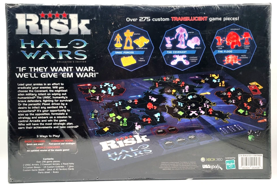 RISK HALO WARS Collector's Edition Board Game 2009 NEW FACTORY SEALED - Image 3 of 4