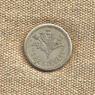 1890s MORGAN & BOLLENBACH CHICAGO SALOON 5¢ TOKEN "THE STEWART" SLOT MACHINE