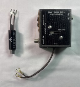 Lot of (6) Atari 5200 Games with Original Switch Box and a T V RF Adapter.