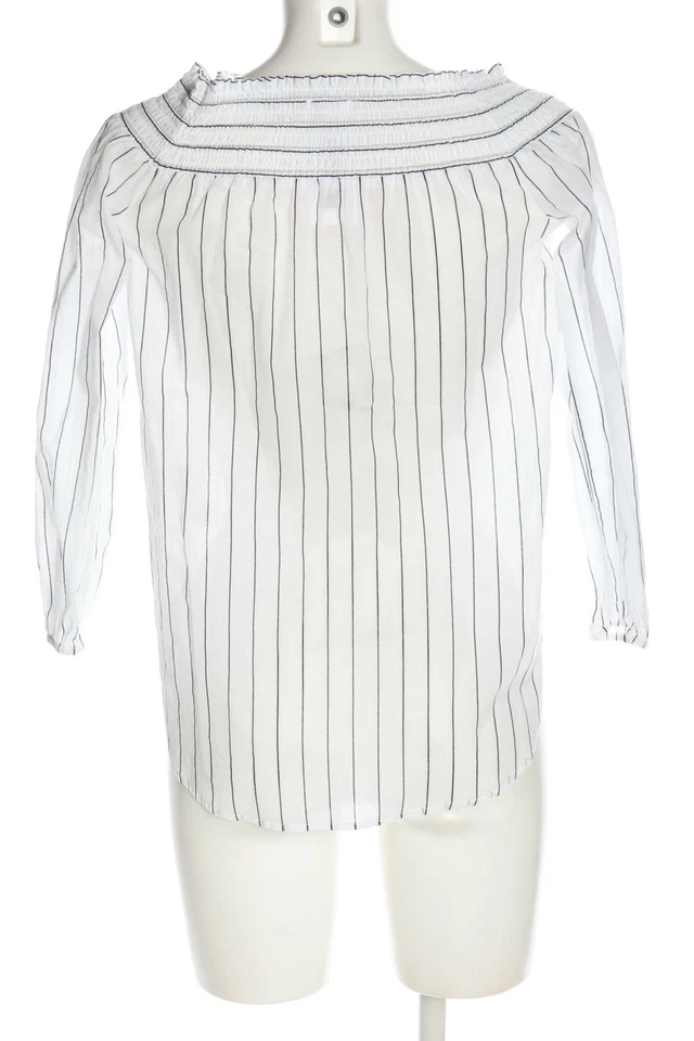 MICHAEL KORS Blouse Carmen Dames Blouse T EU 32 blanc-noir style décontracté - Photo 2/4