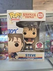 Funko Pop! Stranger Things Steve #829 Basket Robbins 31 Exclusive W/ PROTECTOR