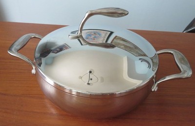 Tupperware Chef Series Stainless Non-Stick 3 qt / 2.8 L Casserole Pot Pan w/ Lid