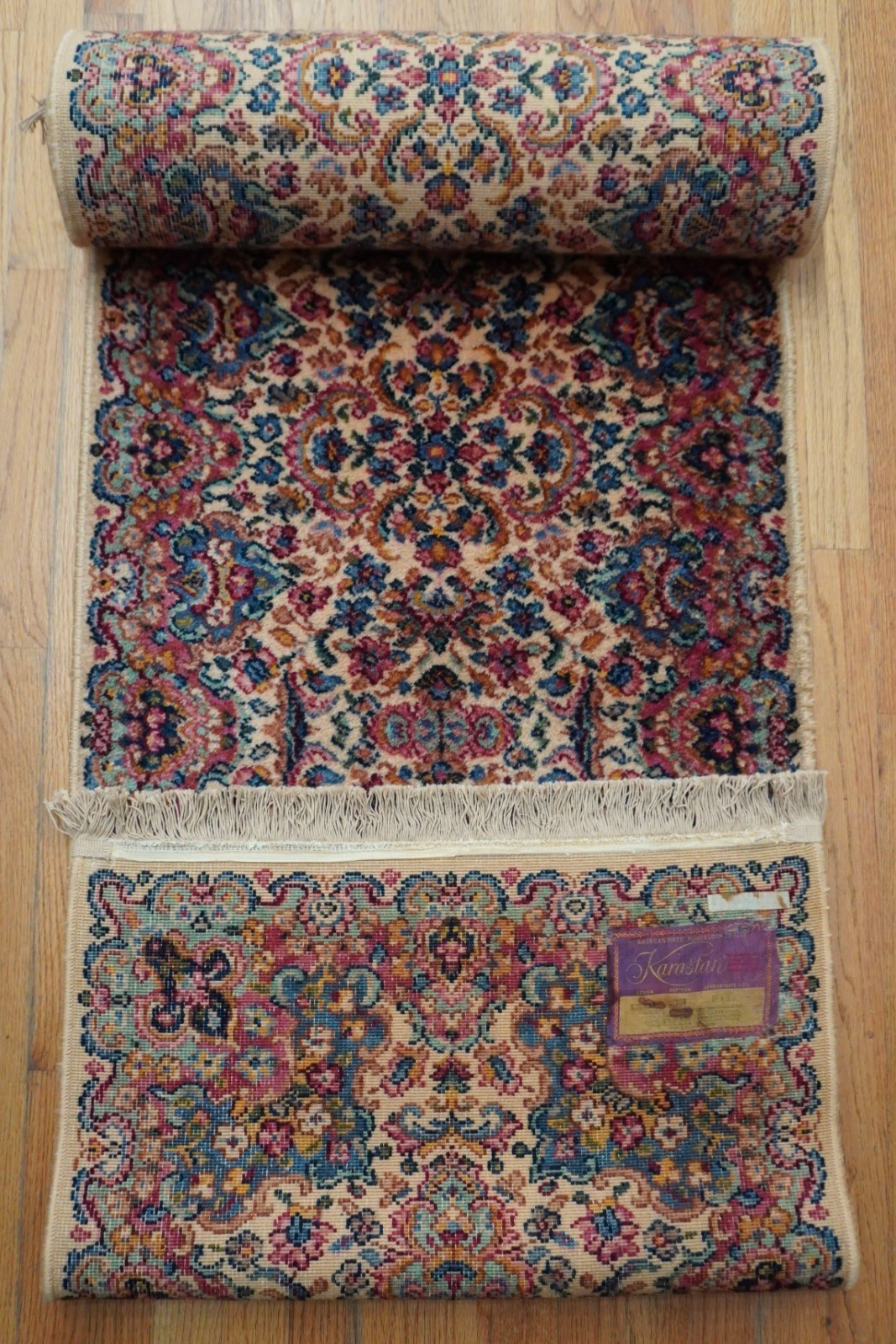 Authentic Original Karastan# 759 Kirman Wool Pile American Runner Rug 2'2" x 9'