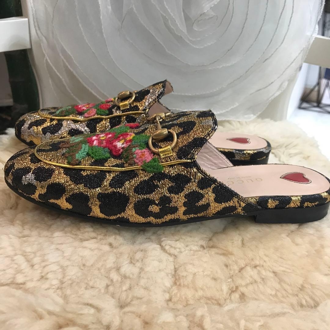 Gucci Princetown Slippers Mules Multicolor Size 35.5 US About 5.5 For Women thumbnail 6