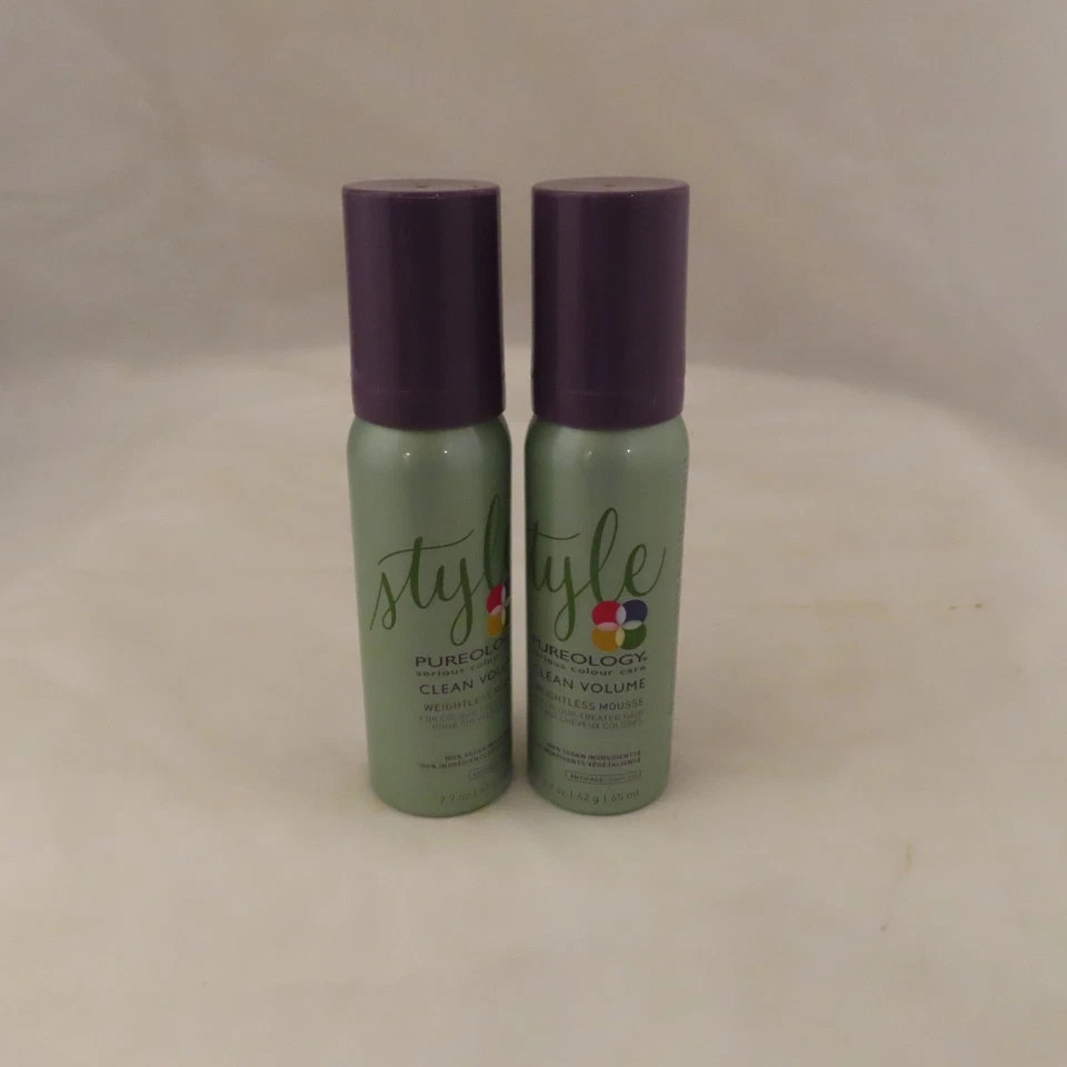 2 Mousse sin peso Pureology Serious Colour Care volumen limpio 2,2 oz talla de viaje Foto 2 de 4