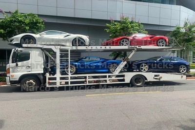 LKW Foto Hino 500 Series 1727 Autotransporter weiß ?????? #g5ab