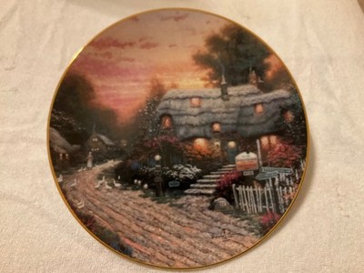 Porcelain Plate Thomas Kincade's Olde Porterfield Tea Room 1st Issue by Knowles