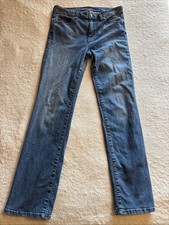 Miracle Body Jeans Womens 14 Medium Wash Straight Blue Denim Made in USA