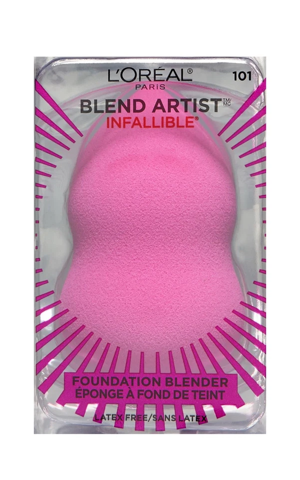 4PCS L'Oréal Paris Infallible Blend Artist Foundation Blender Sponge - Pink - Image 3 of 4
