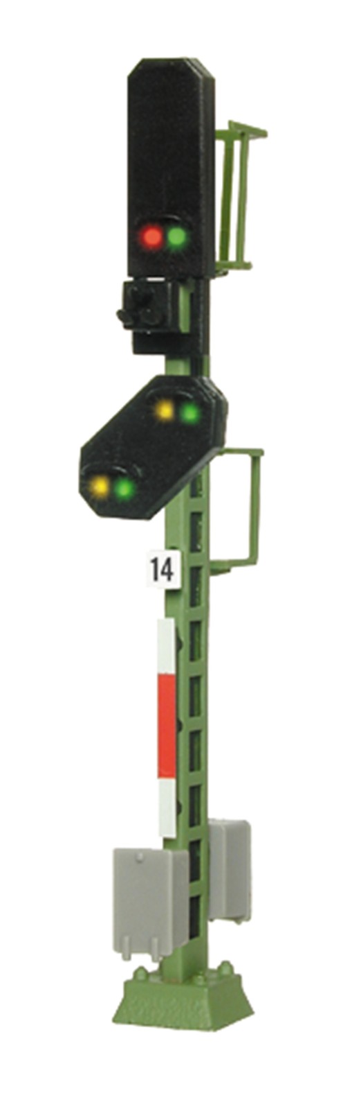 Viessmann 4414 - N Light Block Signal With Pre-Signal - New