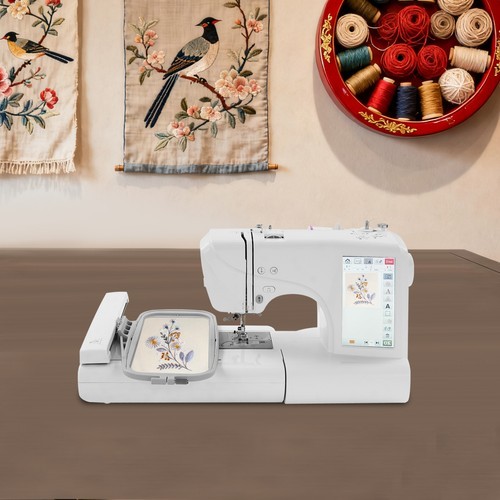 Macchina da ricamo automatica con cerchio grande 3,94 x 9,25 pollici, touchscreen da 7 pollici - Foto 1 di 16
