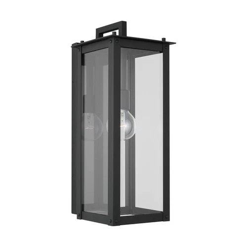 Hunt 20 3/4" High Black Aluminum Outdoor Lantern Wall Light - Picture 4 of 7
