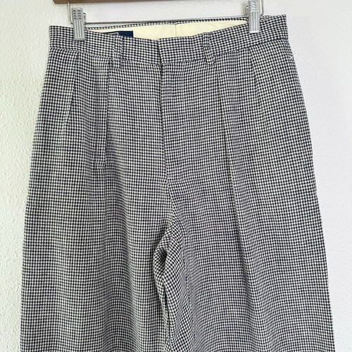 Polo Ralph Lauren Vintage Houndstooth cuffed men dress pants 30x30 - Picture 5 of 10