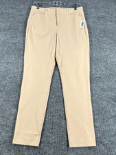 Old Navy Pixie Pants 6 Womens Beige High Rise Slim Fit Ankle Stretch Work Casual