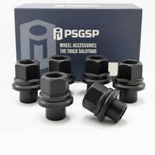 6pcs 19mm Sleeve Wheel Lug Nuts M22x1.5 Thread 33mm Hex Skirt Flange For Semis
