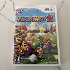 NO GAME Wii Mario Party 8 Nintendo Wii, 2007 CASE AND MANUAL ONLY NO GAME