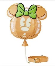 Loungefly Stitch Shoppe Disney Minnie Pumpkin Balloon Crossbody Bag & Pin