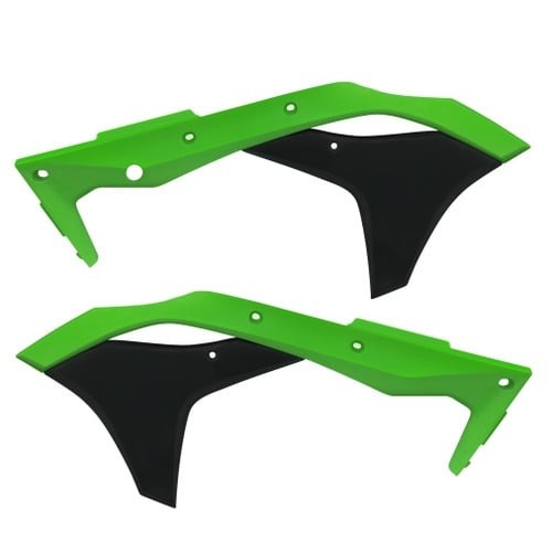 Factory Effex Green Radiator Shrouds 11-71138 for KX250F 21-22 KX450F 19-22