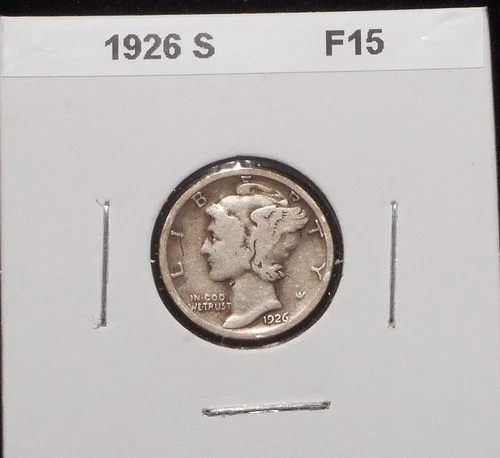 1926-S MERCURY DIME "Better Date" - Fine Condition