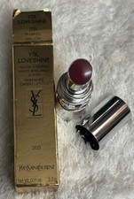 YSL Loveshine 203 Blushed Mallow Full Size High Shine Caring Lipstick .11oz/3.2g