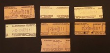 7 Aldershot and District Traction Co Ltd tickets - used 