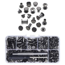 110set/pack M5*4/5/6/8/10/12mm Chicago Screws For Home DIY Leather Working