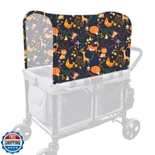 LUAATT Stretchy Panoramic Canopy Compatible with Wonderfold Stroller Wagons W