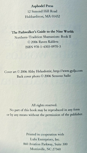 Pathwalker’s Guide to the Nine Worlds Raven Kaldera 2006 Asphodel Press - Imagen 4 de 9
