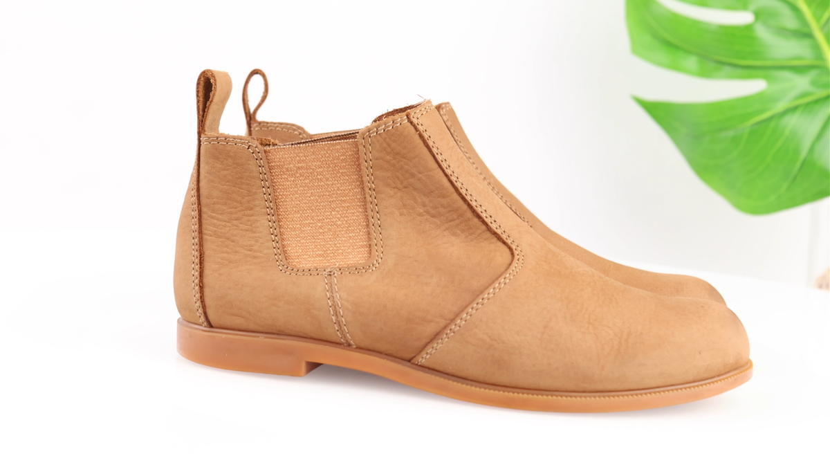 Kodiak Womens Low Rider Chelsea Boots Size 8 Tan Leather Pull On
