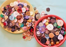 BUTTONS over 1 lb Lot Art Craft Random Mixed Odd Unique Variety Vintage Recent