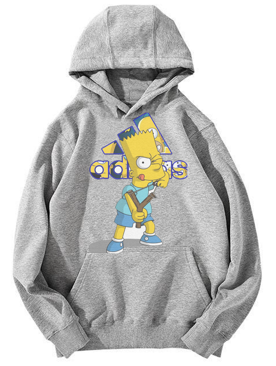 Bart Simpson x Adidas-Inspired Hoodie