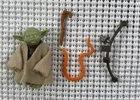 New ListingVintage Star Wars Yoda Action Figure Kenner 1980 Cane Belt  (Damaged Snake)