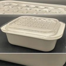 Corning Ware Just White MC-1-B Covered Casserole 7x5 1/2x2 INCH 1979-86 USA 1qt