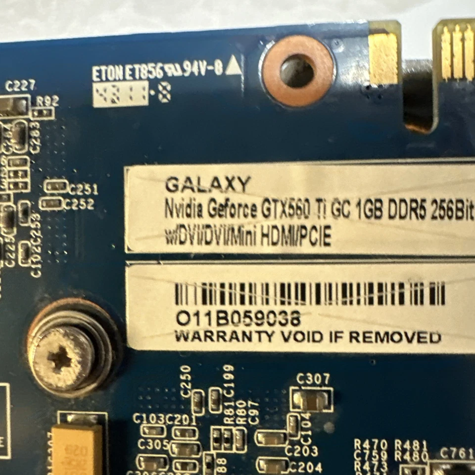 TARJETA GRÁFICA GALAXY GTX SERIE 500 Foto 4 de 4