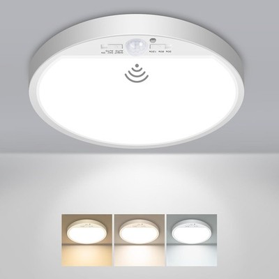 Motion Sensor Light Indoor Hardwired PIR 3000K/4000K/6500KLED Closet Light White