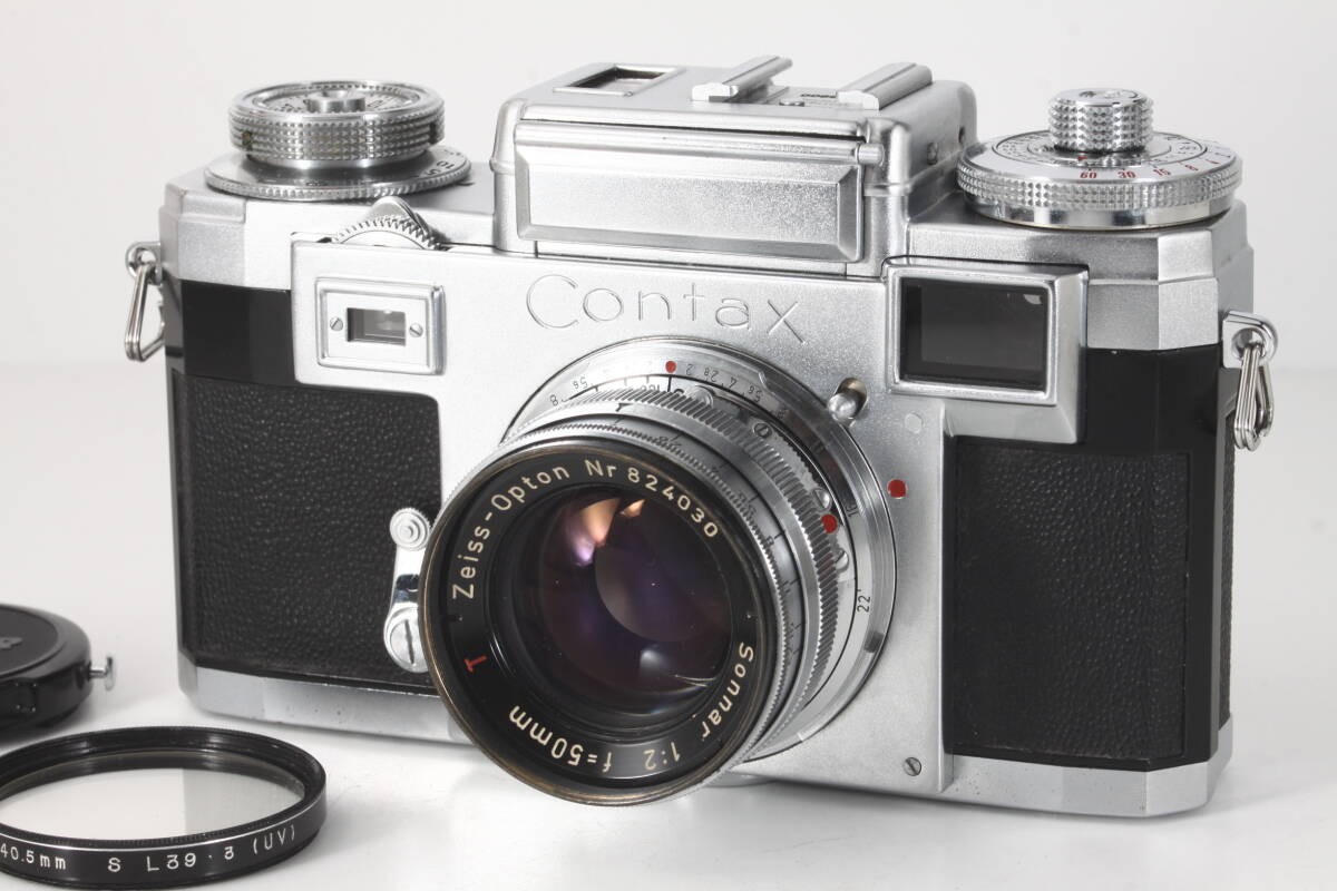 フィルムカメラ Contax IIIa Sonnar 50mm F2 Contax IIIa Sonnar 50mm F2 Camera Complete Good Exposure