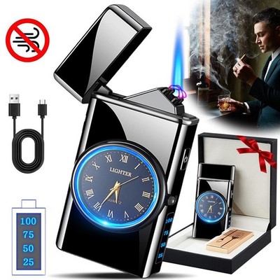 Elektronische Feuerzeug Dual Arc Plasma Lighter Dual Lichtbogen USB Aufladbar DE