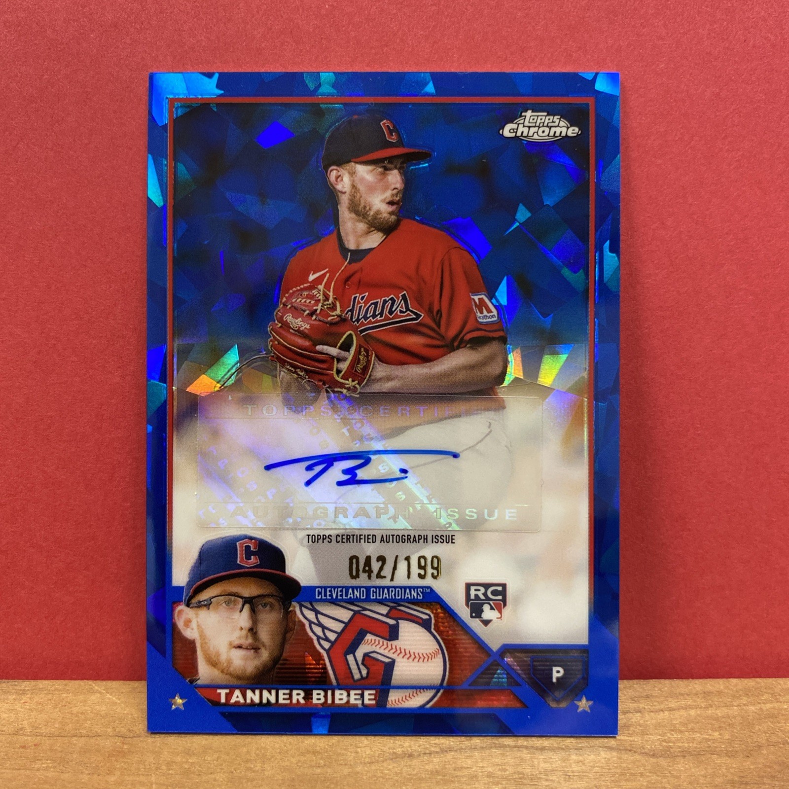 2023 Topps Chrome Update Series Sapphire Auto /199 Tanner Bibee RC