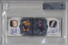 2015-16 Upper Deck The Cup 12/18 Kevin Fiala Mikko Rantanen BGS 9 MINT Auto 7ez