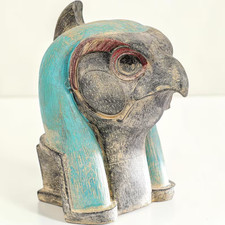 Rare Pharaonic Head Statue of God Horus : Aut...