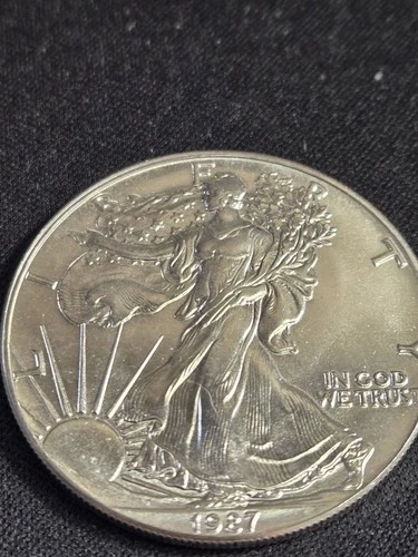 1987 1 oz Silver American Eagle (Brilliant Uncirculated) Flawless Gem