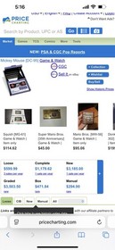 Mickey Mouse Nintendo Game and Watch Used Works